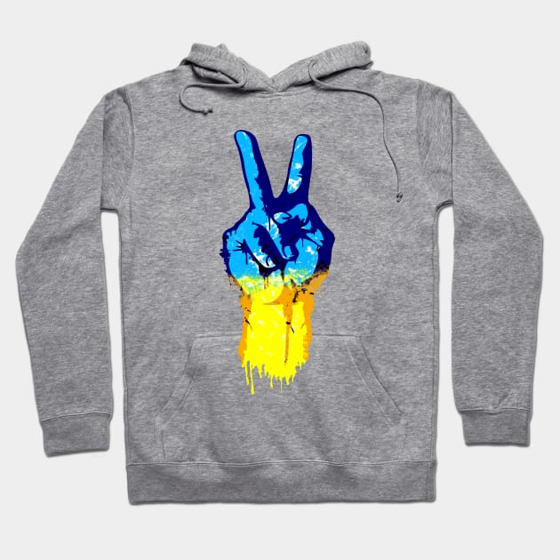 Victory Hand Slava Ukraini Hoodie by Scar